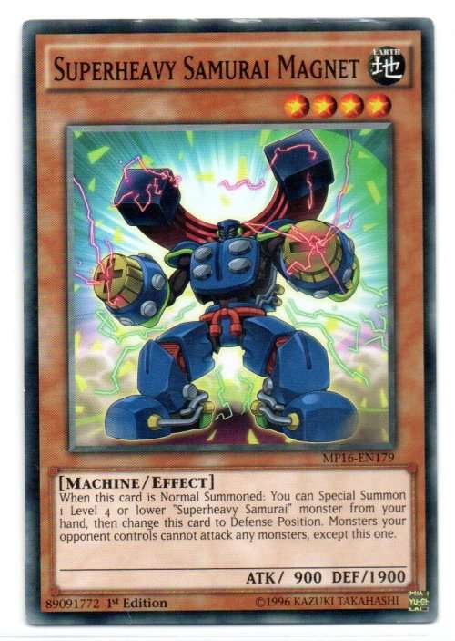 Yu-Gi-Oh! - Superheavy Samurai Magnet - 1st Ed/Common - 2016 Mega-Tin Mega Pack (MP16-EN179)