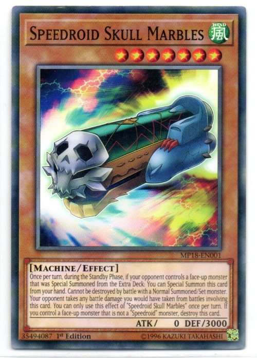 Yu-Gi-Oh! - Speedroid Skull Marbles - 1st Ed/Common - 2018 Mega-Tin Mega Pack (MP18-EN001)