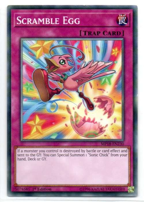 Yu-Gi-Oh! - Scramble Egg - 1st Ed/Common - 2018 Mega-Tin Mega Pack (MP18-EN230)
