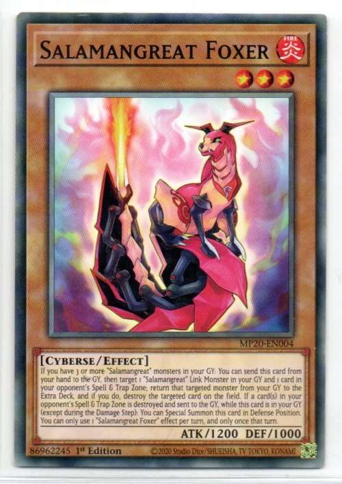 Yu-Gi-Oh! - Salamangreat Foxer - 1st Ed/Common - 2020 Tin of Lost Memories (MP20-EN004)