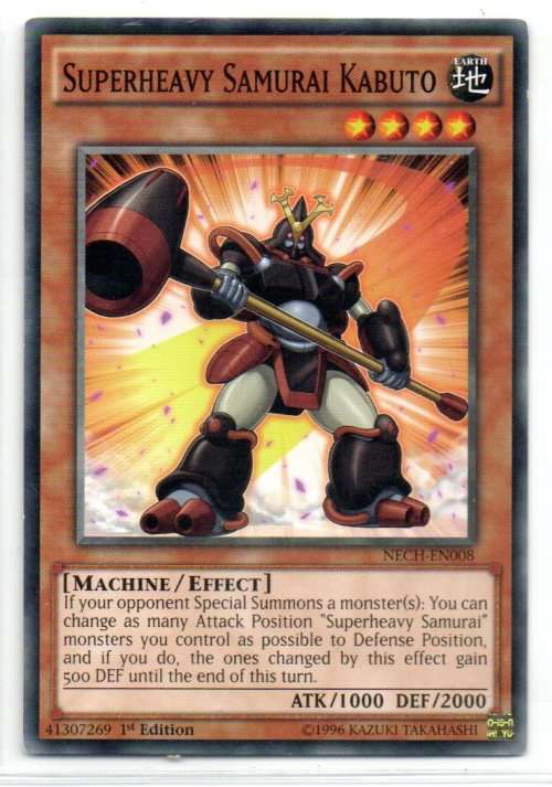 Yu-Gi-Oh! - Superheavy Samurai Kabuto - 1st Ed/Common - The New Challengers (NECH-EN008)