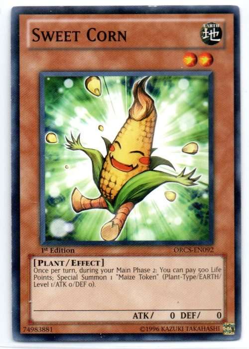 Yu-Gi-Oh! - Sweet Corn - 1st Ed/Common - Order of Chaos (ORCS-EN092)