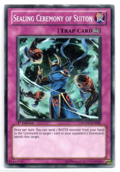 Yu-Gi-Oh! - Sealing Ceremony of Suiton - 1st Ed/Common - Photon Shockwave (PHSW-EN080)