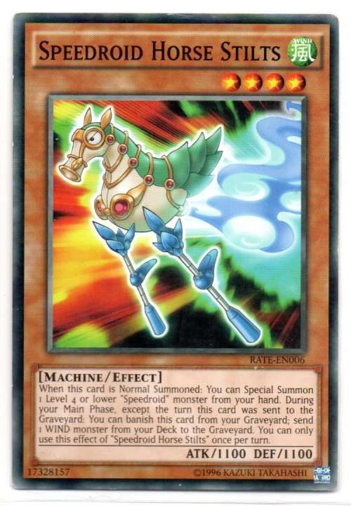 Yu-Gi-Oh! - Speedroid Horse Stilts - Common - Raging Tempest (RATE-EN006)