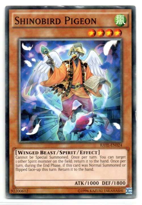 Yu-Gi-Oh! - Shinobird Pigeon - Common - Raging Tempest (RATE-EN024)