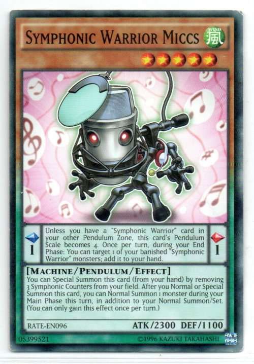 Yu-Gi-Oh! - Symphonic Warrior Miccs - Common - Raging Tempest (RATE-EN096)