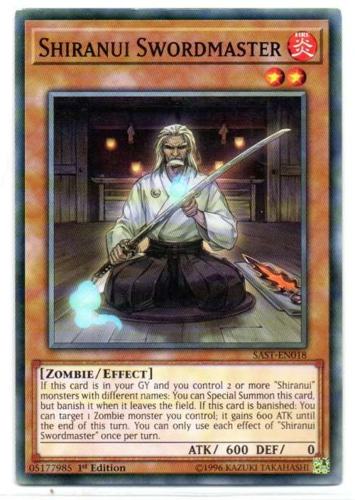 Yu-Gi-Oh! - Shiranui Swordmaster - 1st Ed/Common - Savage Strike (SAST-EN018)