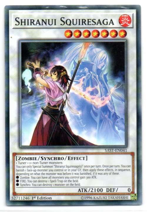 Yu-Gi-Oh! - Shiranui Squiresaga - 1st Ed/Common - Savage Strike (SAST-EN041)
