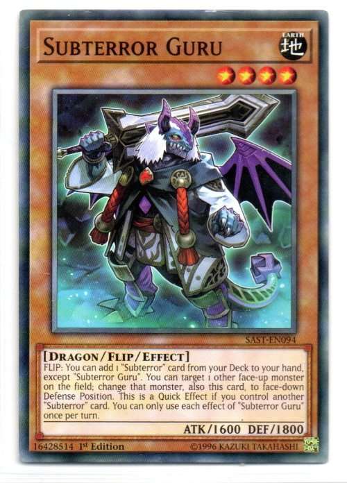 Yu-Gi-Oh! - Subterror Guru - 1st Ed/Common - Savage Strike (SAST-EN094)