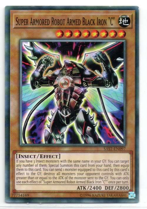 Yu-Gi-Oh! - Super Armored Robot Armed Black Iron `C` - Common - Savage Strike (SAST-EN097)