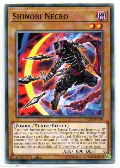 Yu-Gi-Oh! - Shinobi Necro - 1st Ed/Common - Savage Strike (SAST-EN098)