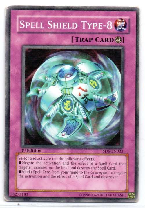 Yu-Gi-Oh! - Spell Shield Type-8 - 1st Ed/Common - Structure Deck: Spellcaster`s Judgment (SD6-EN033)