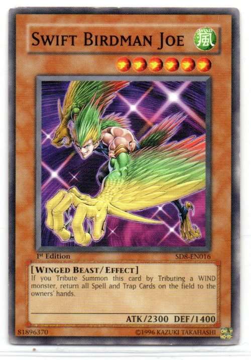 Yu-Gi-Oh! - Swift Birdman Joe - 1st Ed/Common - Structure Deck: Lord of the Storm (SD8-EN016)