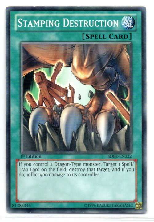 Yu-Gi-Oh! - Stamping Destruction - 1st Ed/Common - Saga of Blue-Eyes White Dragon Structure Deck (SD