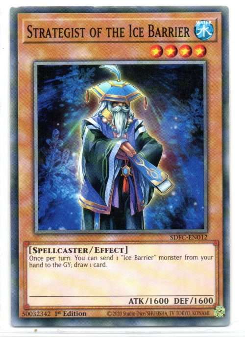 Yu-Gi-Oh! - Strategist of the Ice Barrier - 1st Ed/Common - Structure Deck: Freezing Chains (SDFC-EN