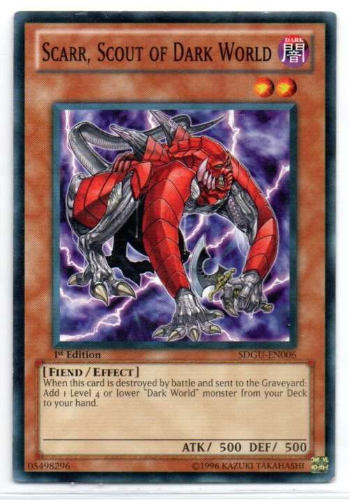 Yu-Gi-Oh! - Scarr, Scout of Dark World - 1st Ed/Common - Gates of the Underworld Structure Deck (SDG