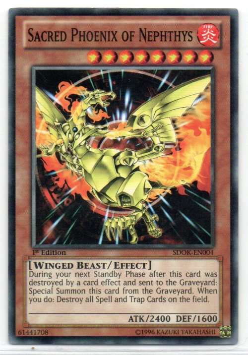 Yu-Gi-Oh! - Sacred Phoenix of Nephthys - 1st Ed/Common - Onslaught of the Fire Kings Structure Deck