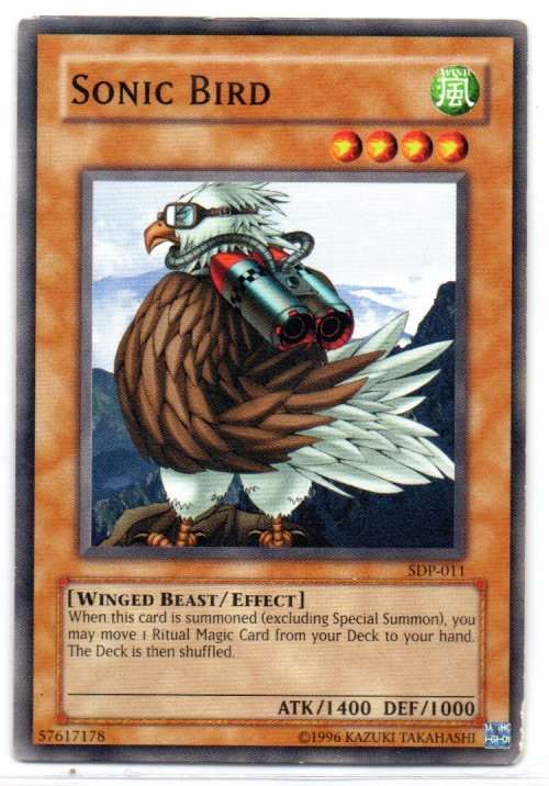 Yu-Gi-Oh! - Sonic Bird - Common - Starter Deck: Pegasus (SDP-011)