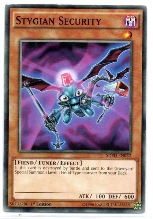Yu-Gi-Oh! - Stygian Security - 1st Ed/Common - Pendulum Domination Structure Deck (SDPD-EN022)