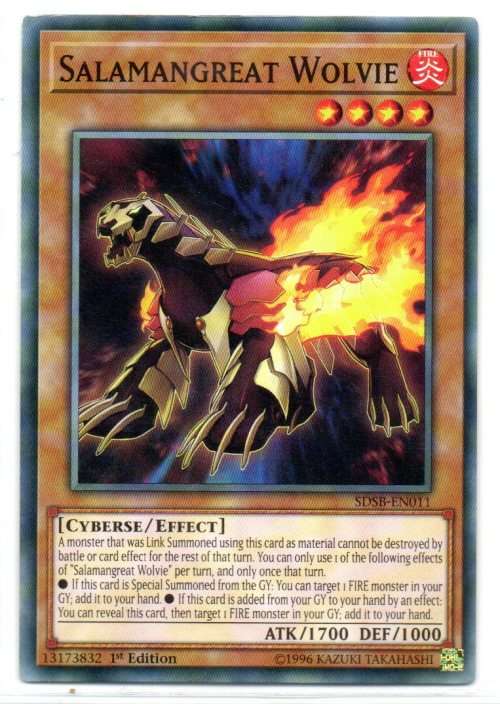 Yu-Gi-Oh! - Salamangreat Wolvie - 1st Ed/Common - Structure Deck: Soulburner (SDSB-EN011)