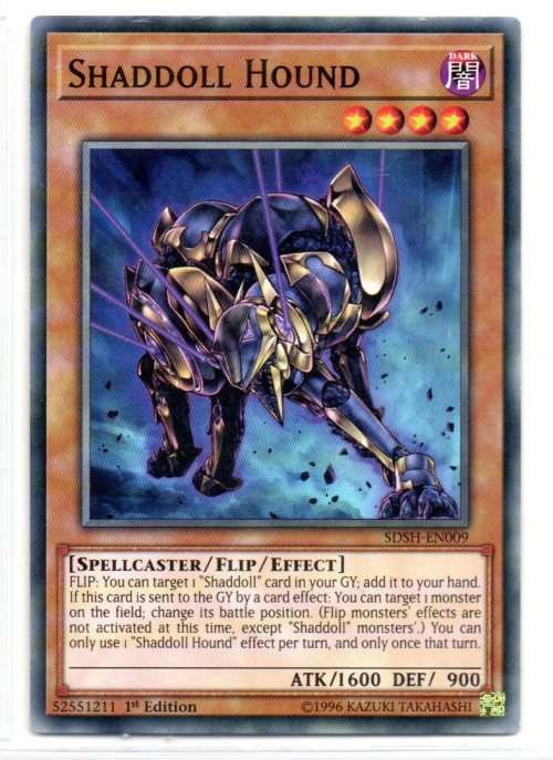 Yu-Gi-Oh! - Shaddoll Hound - 1st Ed/Common - Structure Deck: Shaddoll Showdown (SDSH-EN009)