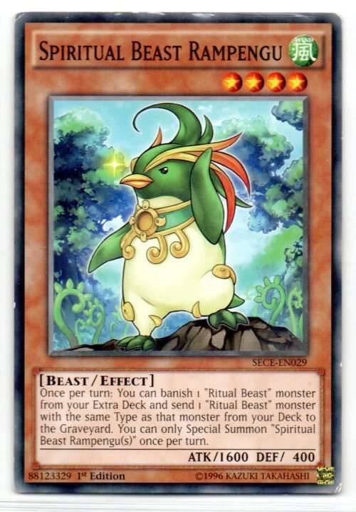 Yu-Gi-Oh! - Spiritual Beast Rampengu - 1st Ed/Common - Secrets of Eternity (SECE-EN029)