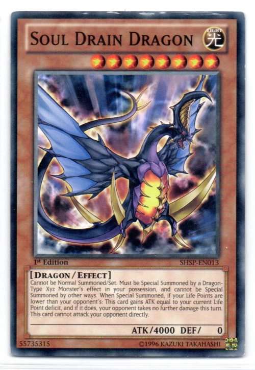 Yu-Gi-Oh! - Soul Drain Dragon - 1st Ed/Common - Shadow Specters (SHSP-EN013)