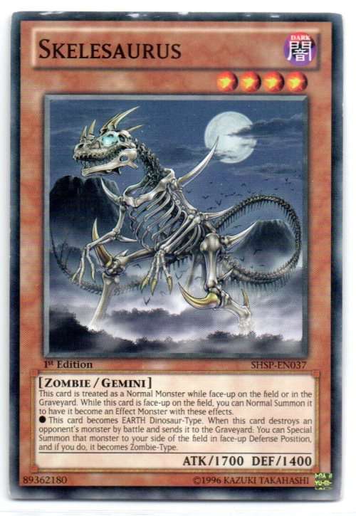 Yu-Gi-Oh! - Skelesaurus - 1st Ed/Common - Shadow Specters (SHSP-EN037)