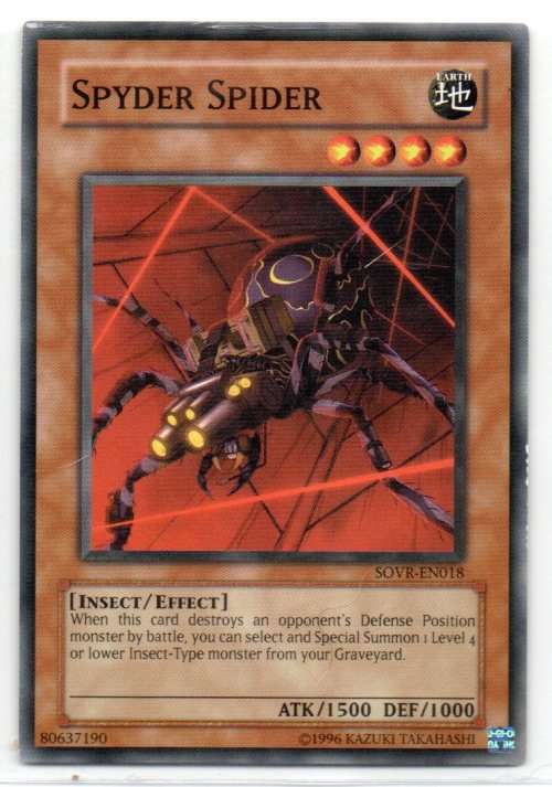 Yu-Gi-Oh! - Spyder Spider - Common - Stardust Overdrive (SOVR-EN018)