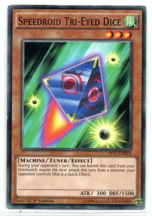 Yu-Gi-Oh! - Speedroid Tri-Eyed Dice - 1st Ed/Common - Star Pack Battle Royal (SP17-EN023)