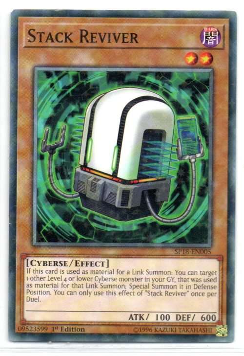 Yu-Gi-Oh! - Stack Reviver - 1st Ed/Shatterfoil Rare - Star Pack VRAINS (SP18-EN005)