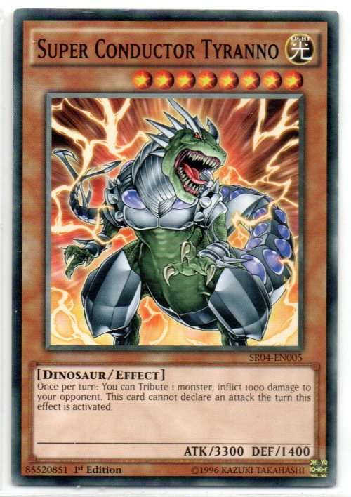 Yu-Gi-Oh! - Super Conductor Tyranno - 1st Ed/Common - Dinosmasher`s Fury Structure Deck (SR04-EN005)