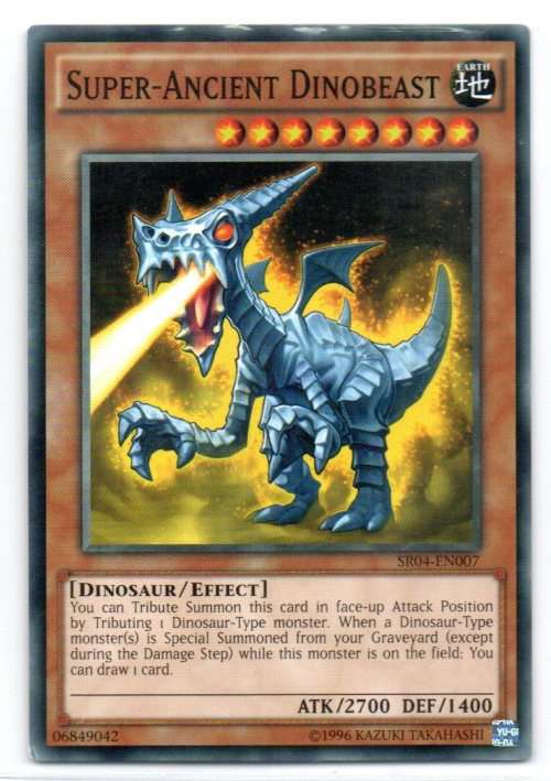 Yu-Gi-Oh! - Super-Ancient Dinobeast - Common - Dinosmasher`s Fury Structure Deck (SR04-EN007)