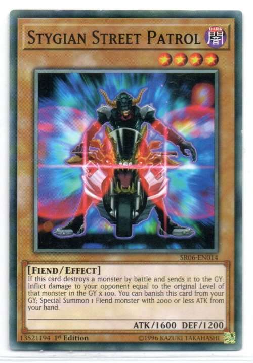 Yu-Gi-Oh! - Stygian Street Patrol - 1st Ed/Common - Structure Deck: Lair of Darkness (SR06-EN014)