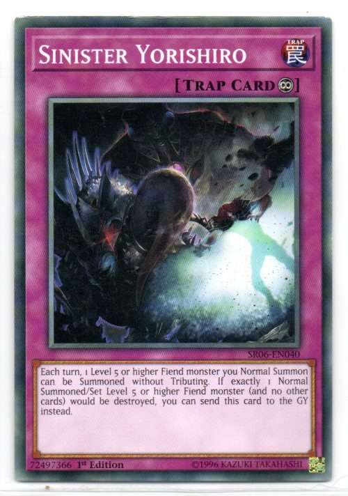 Yu-Gi-Oh! - Sinister Yorishiro - 1st Ed/Common - Structure Deck: Lair of Darkness (SR06-EN040)