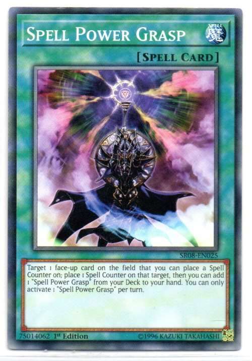 Yu-Gi-Oh! - Spell Power Grasp - 1st Ed/Common - Structure Deck: Order of the Spellcasters (SR08-EN02