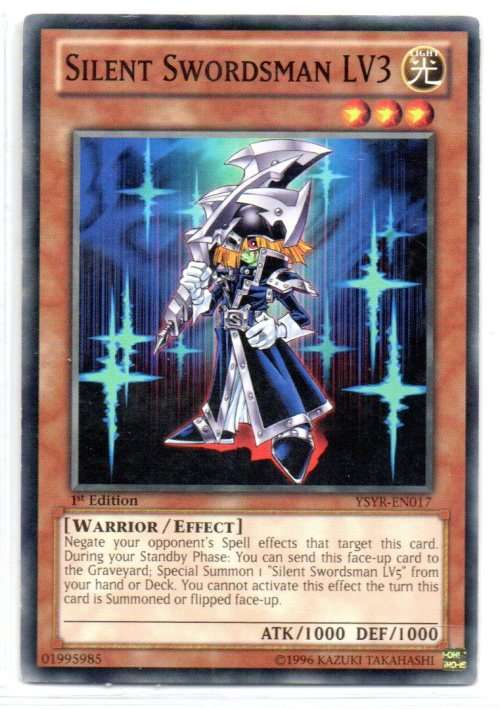 Yu-Gi-Oh! - Silent Swordsman LV3 - 1st Ed/Common - Starter Deck: Yugi Reloaded (YSYR-EN017)