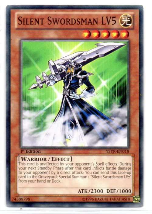 Yu-Gi-Oh! - Silent Swordsman LV5 - 1st Ed/Common - Starter Deck: Yugi Reloaded (YSYR-EN018)