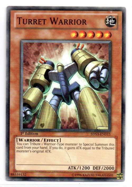 Yu-Gi-Oh! - Turret Warrior - 1st Ed/Common - Starter Deck: Duelist Toolbox (5DS3-EN015)