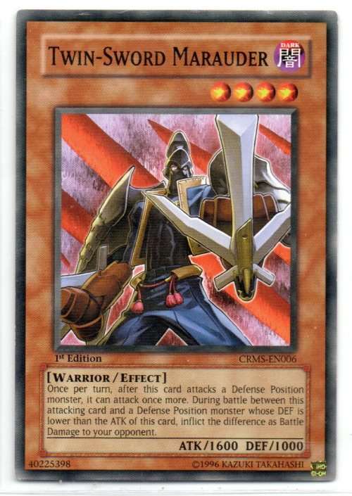 Yu-Gi-Oh! - Twin-Sword Marauder - 1st Ed/Common - Crimson Crisis (CRMS-EN006)