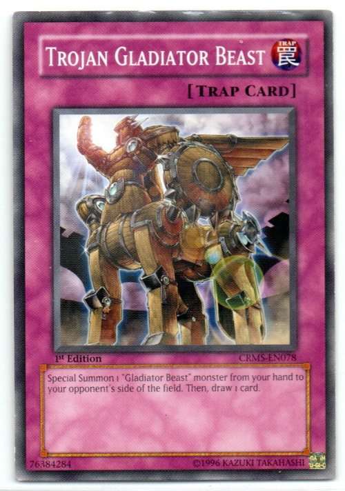 Yu-Gi-Oh! - Trojan Gladiator Beast - 1st Ed/Common - Crimson Crisis (CRMS-EN078)