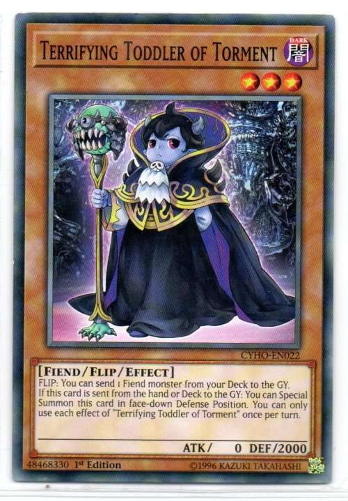 Yu-Gi-Oh! - Terrifying Toddler of Torment - 1st Ed/Common - Cybernetic Horizon (CYHO-EN022)