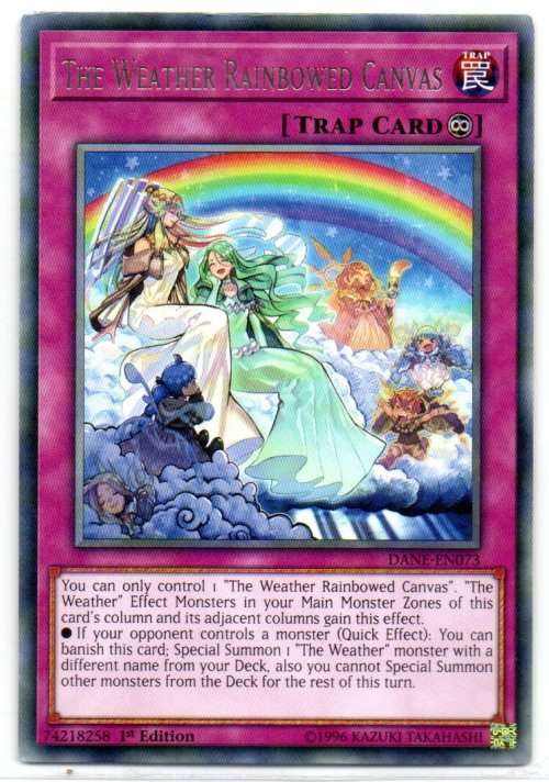 Yu-Gi-Oh! - The Weather Rainbowed Canvas - 1st Ed/Rare - Dark Neostorm (DANE-EN073)