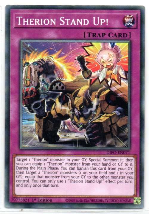 Yu-Gi-Oh! - Therion Stand Up! - 1st Ed/Common - Dimension Force (DIFO-EN071)