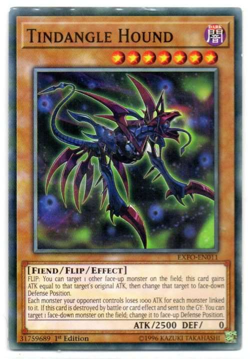 Yu-Gi-Oh! - Tindangle Hound - 1st Ed/Common - Extreme Force (EXFO-EN011)