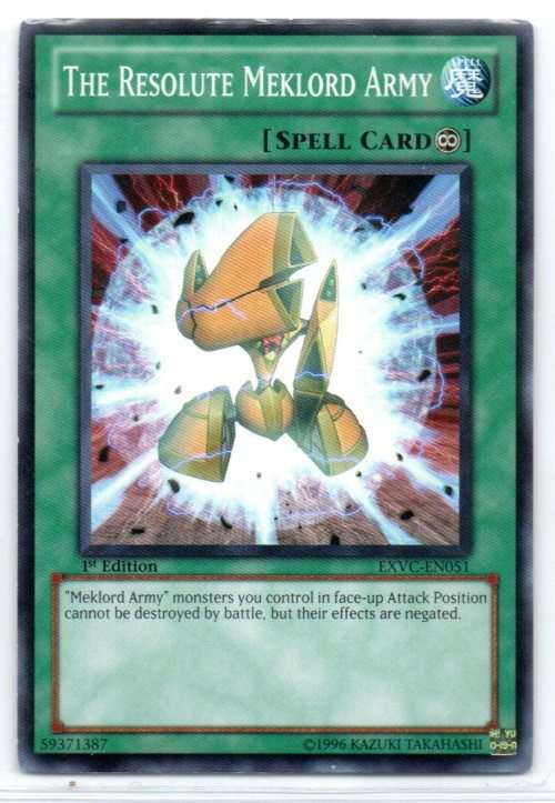 Yu-Gi-Oh! - The Resolute Meklord Army - 1st Ed/Common - Extreme Victory (EXVC-EN051)