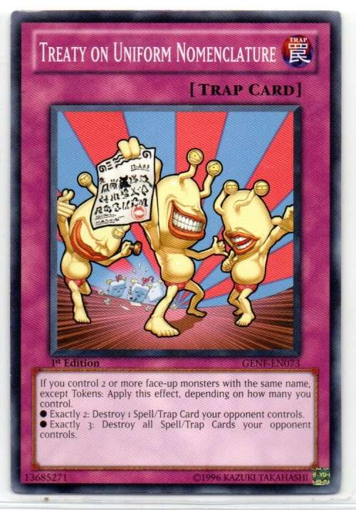 Yu-Gi-Oh! - Treaty on Uniform Nomenclature - 1st Ed/Common - Generation Force (GENF-EN073)