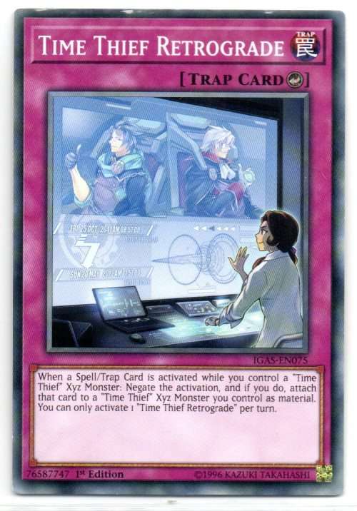 Yu-Gi-Oh! - Time Thief Retrograde - 1st Ed/Common - Ignition Assault (IGAS-EN075)