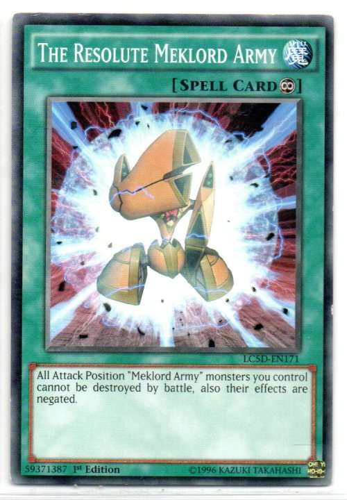 Yu-Gi-Oh! - The Resolute Meklord Army - 1st Ed/Common - Legendary Collection 5D`s Mega Pack (LC5D-EN