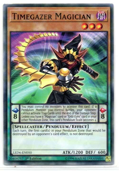 Yu-Gi-Oh! - Timegazer Magician - 1st Ed/Common - Legendary Duelists: Magical Hero (LED6-EN050)